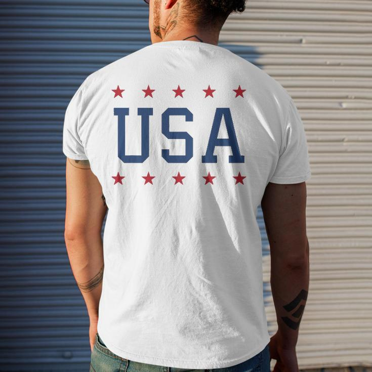 Usa Women Men Patriotic American Pride 4Th Of July Men's Back Print T-shirt Gifts for Him
