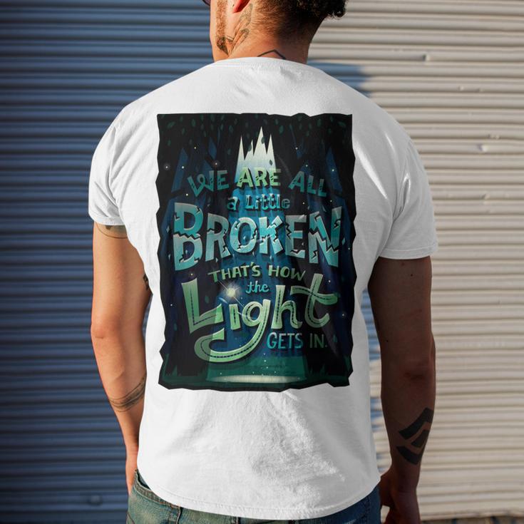 We Are All Broken 350 Trending Shirt Men's Crewneck Short Sleeve Back Print T-shirt Gifts for Him