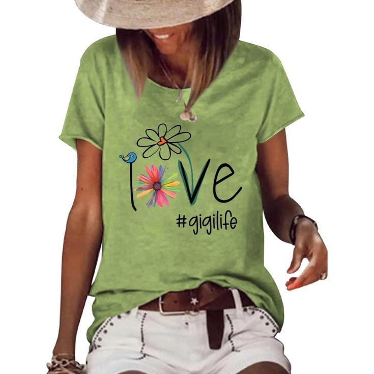 Gigi Grandma Idea Gigi Life Women's Loose T-shirt