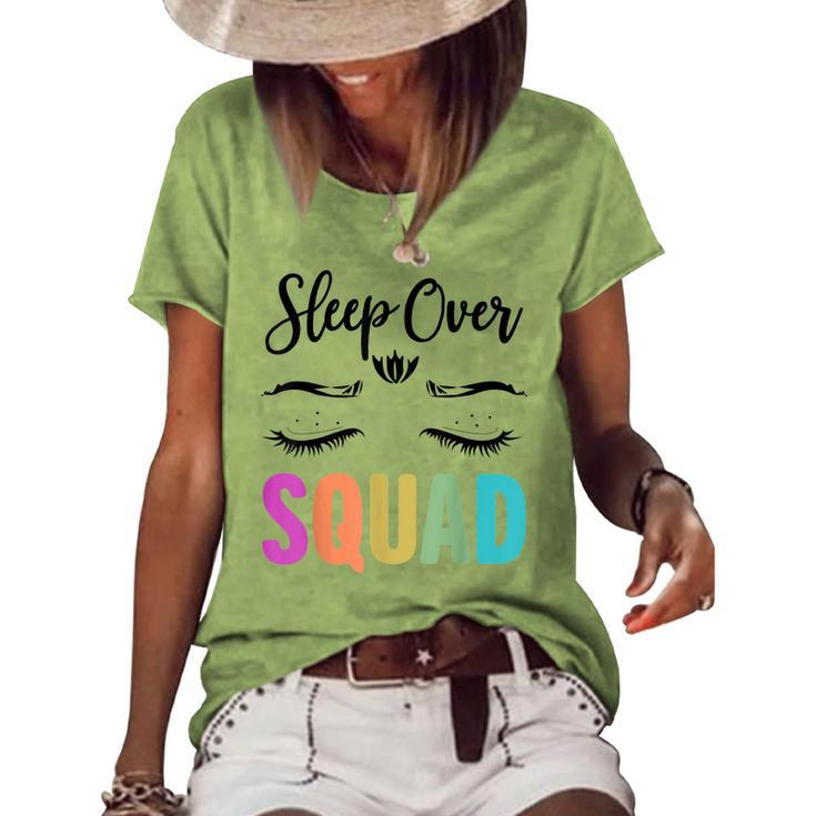 Sleepover Squad Pajama Great For Slumber Party V2 Women's Loose T-shirt