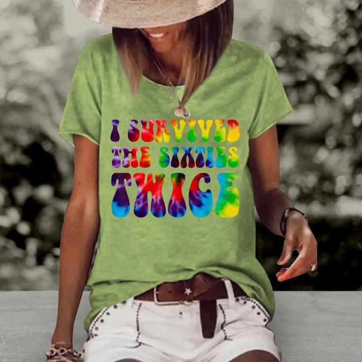 I Survived The Sixties Twice Birthday 60S Women's Loose T-shirt