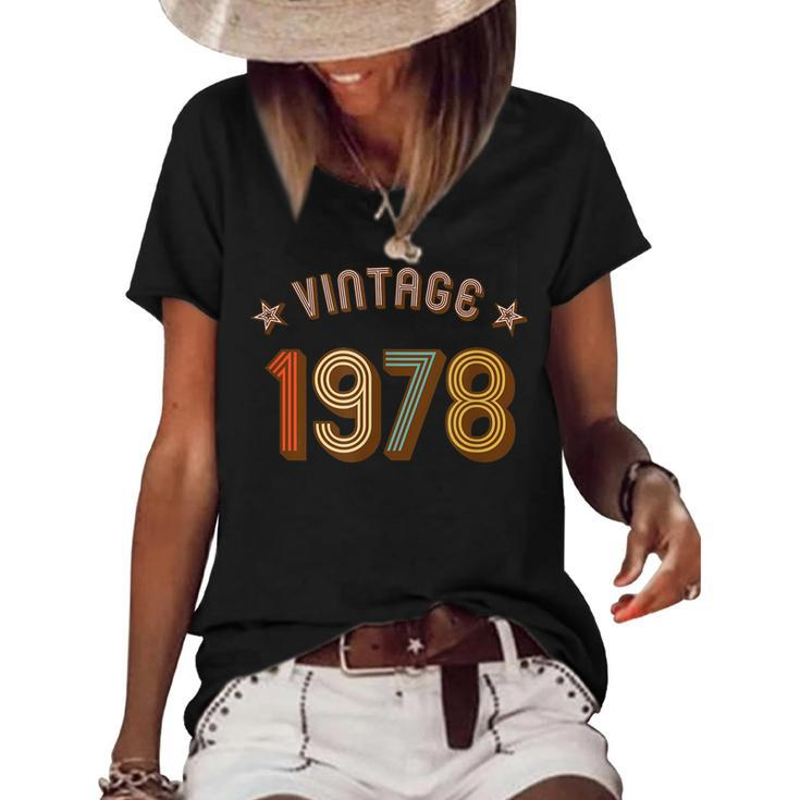 1978 Vintage - Seventies 70S Retro Birthday -   Women's Short Sleeve Loose T-shirt
