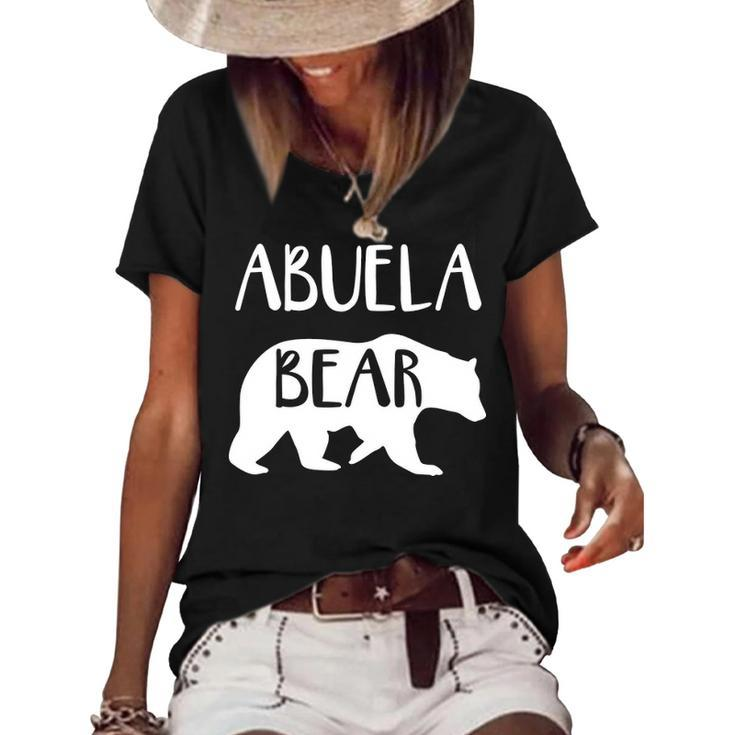 Abuela Grandma Gift   Abuela Bear Women's Short Sleeve Loose T-shirt