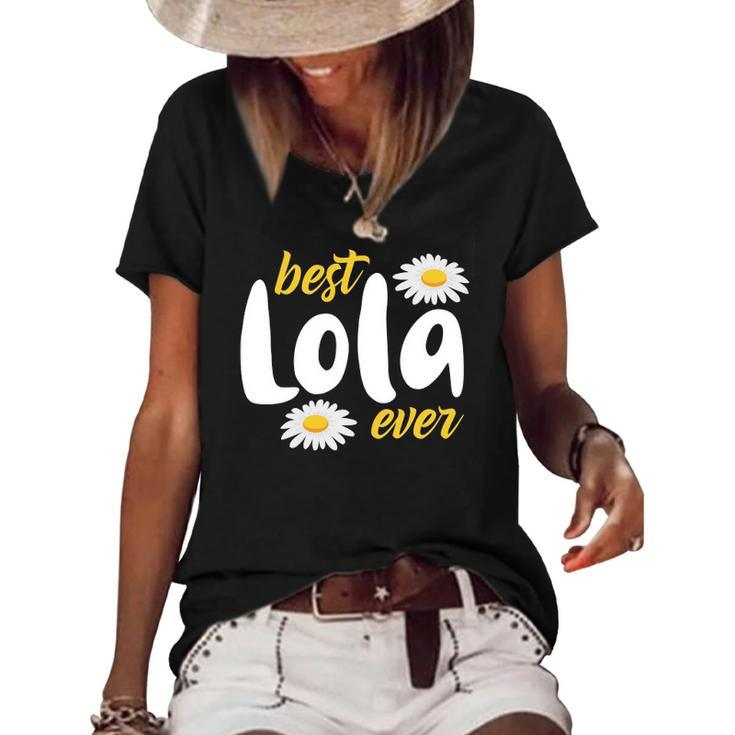 Best Lola Ever For Women Lola Filipino  Women's Short Sleeve Loose T-shirt