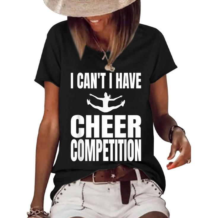 Cheer Competition Cheerleading Cheerleader Stuff  V2 Women's Short Sleeve Loose T-shirt
