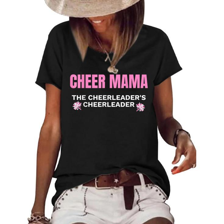 Cheer Mama Cheermom Women Cheerleader Mom  V2 Women's Short Sleeve Loose T-shirt