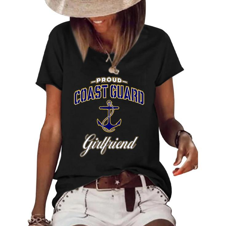 Coast Guard Girlfriend For Women Women's Short Sleeve Loose T-shirt