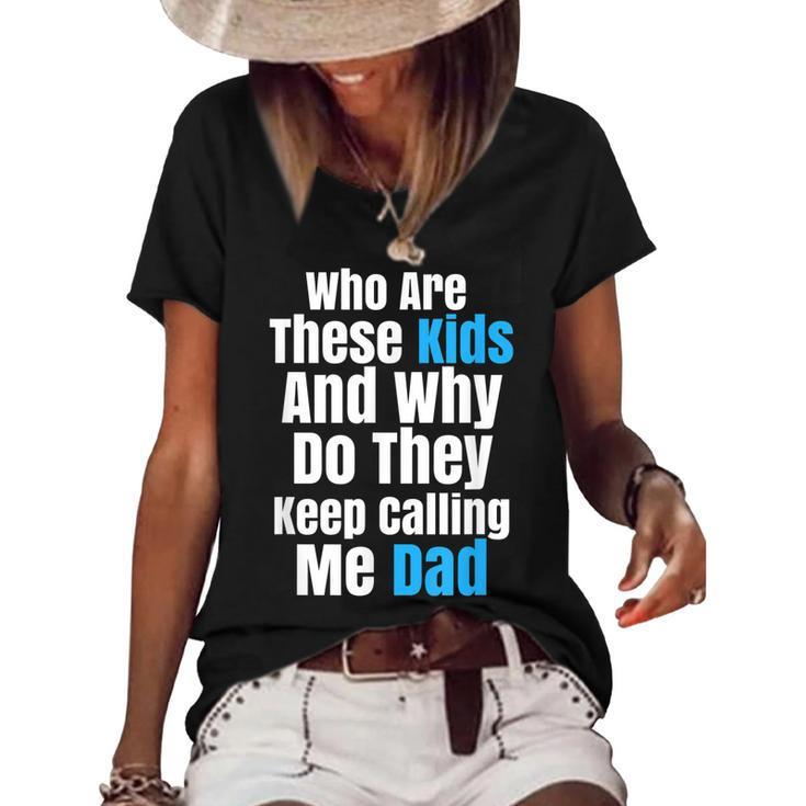 Funny Father Sarcastic Novelty T  For Kid Crazy Dads Women's Short Sleeve Loose T-shirt