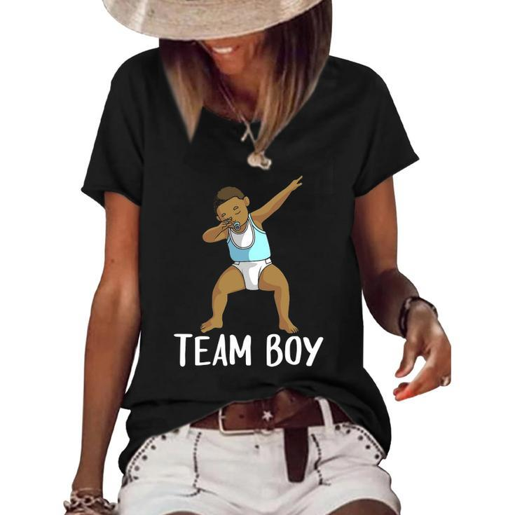 Funny Team Boy Gender Reveal Gift Men Women Cool Baby Boy Women's Short Sleeve Loose T-shirt