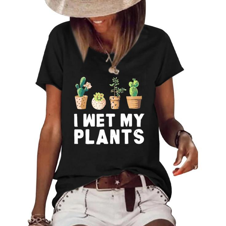 Funny Women Gardening Plant Gardening Plant Lover Mom Women's Short Sleeve Loose T-shirt
