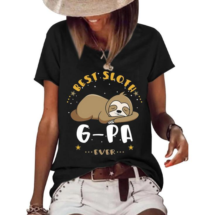 G Pa Grandpa Gift   Best Sloth G Pa Ever Women's Short Sleeve Loose T-shirt