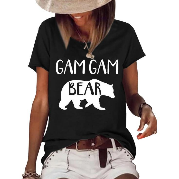 Gam Gam Grandma Gift   Gam Gam Bear Women's Short Sleeve Loose T-shirt