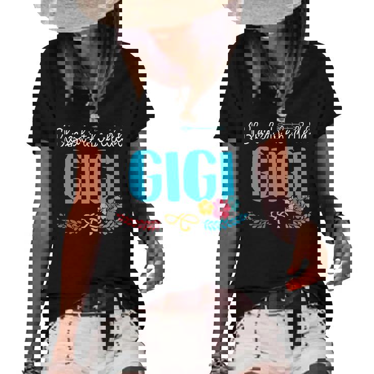 Gigi Grandma Gift   Blessed To Be Called Gigi Women's Short Sleeve Loose T-shirt