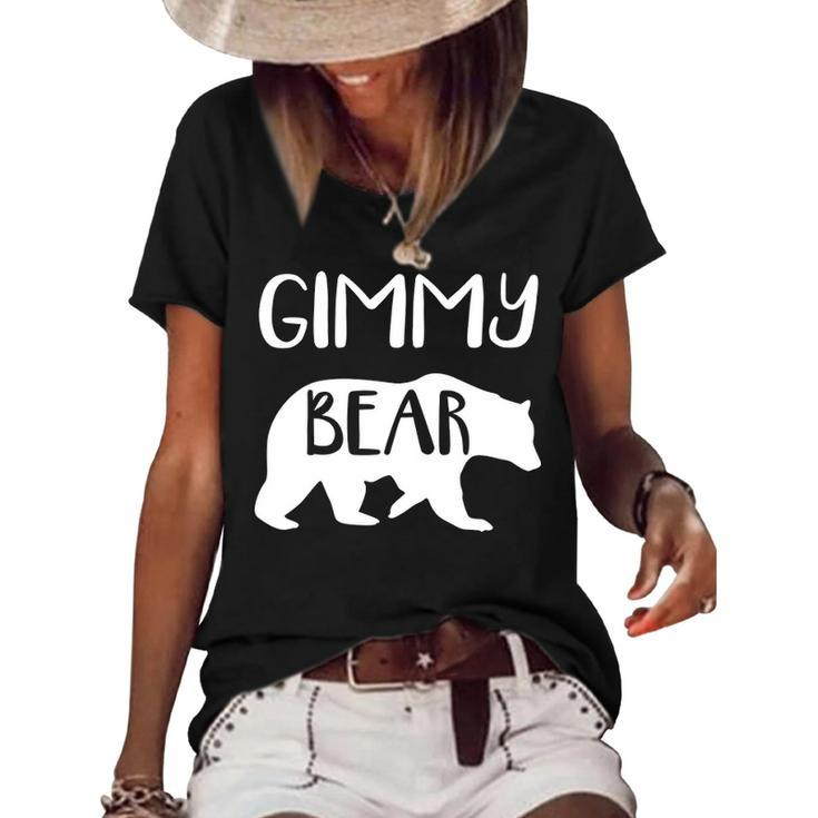 Gimmy Grandma Gift   Gimmy Bear Women's Short Sleeve Loose T-shirt