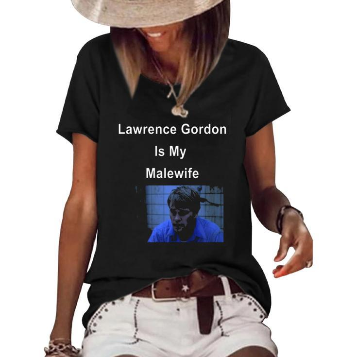 Lawrence Gordon Is My Malewife Women's Short Sleeve Loose T-shirt