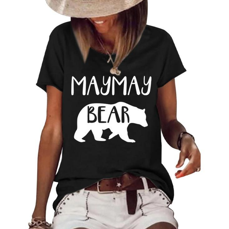 Maymay Grandma Gift   Maymay Bear Women's Short Sleeve Loose T-shirt