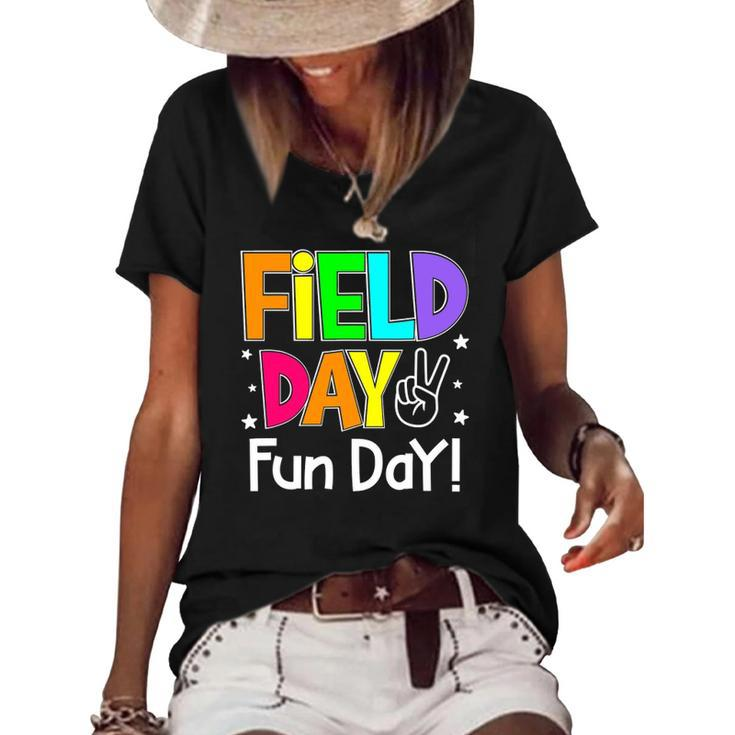 Men Field Trip Fun Day 2022 For Adults Teacher Math Teacher Women's Short Sleeve Loose T-shirt