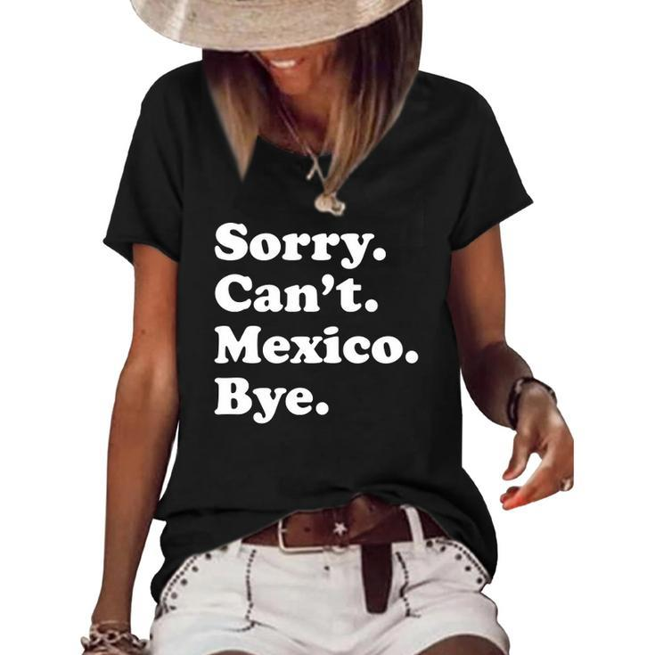 Men Women Boys Or Girls Funny Mexico Women's Short Sleeve Loose T-shirt