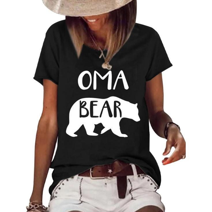 Oma Grandma Gift   Oma Bear Women's Short Sleeve Loose T-shirt