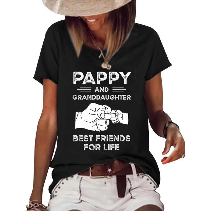Pappy And Granddaughter Best Friends For Life Matching Women's Short Sleeve Loose T-shirt