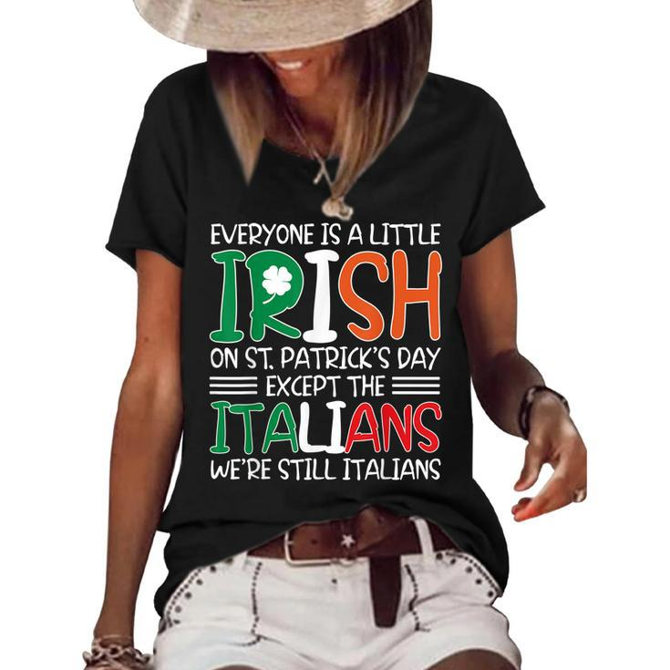 Patricks St Pattys Day Sarcastic Italian Irish Mens Kids  Women's Short Sleeve Loose T-shirt