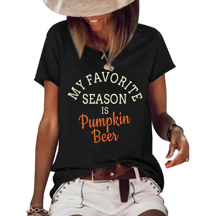 Pumpkin Beer  For Pumpkin Spice Lovers Women's Short Sleeve Loose T-shirt