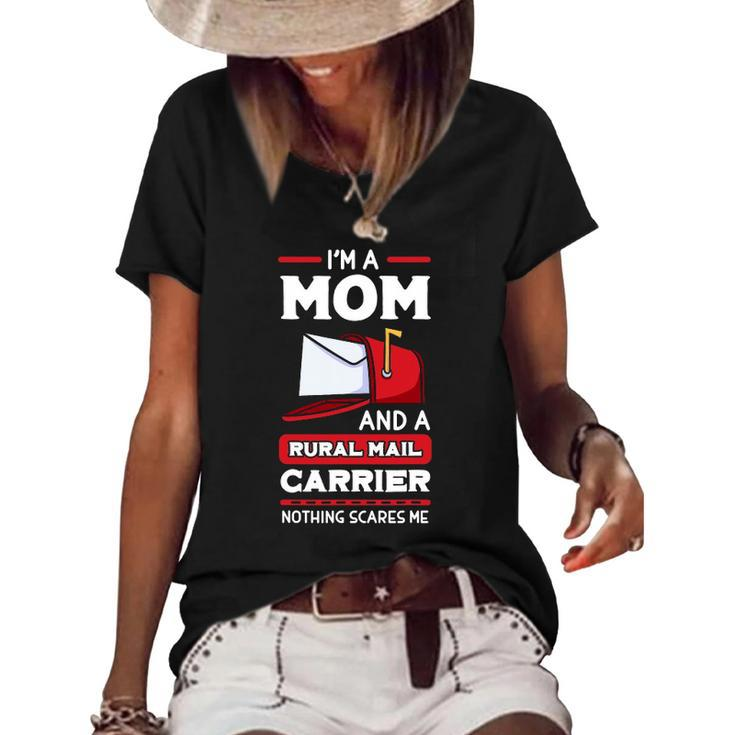 Rural Carriers Mom Mail Postal Worker Mothers Day Postman Women's Short Sleeve Loose T-shirt