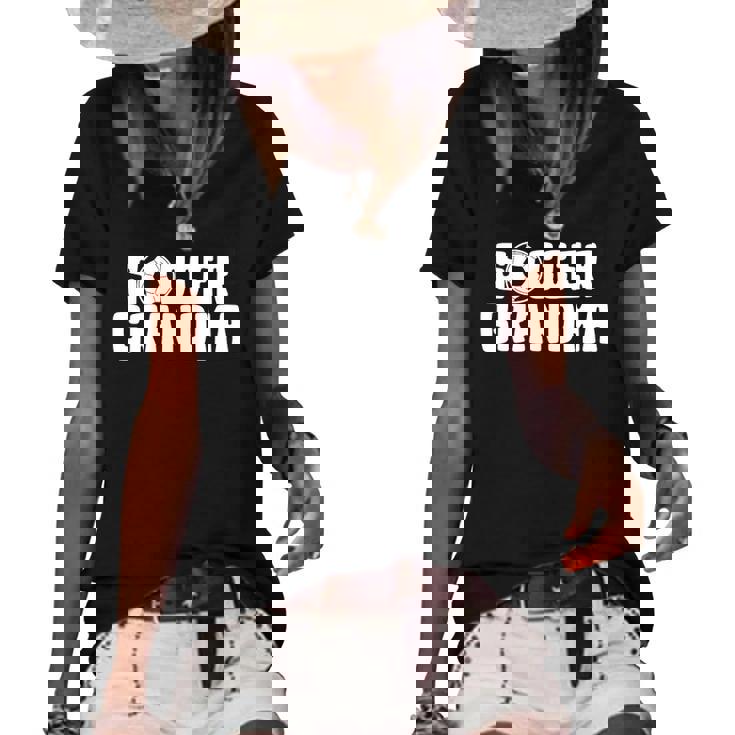 Soccer Grandma For Grandmothers Soccer Lover Women's Short Sleeve Loose T-shirt