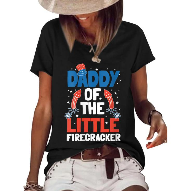 Womens 4Th Of July Firecracker Dad Pyrotechnician Fathers Day Women's Short Sleeve Loose T-shirt