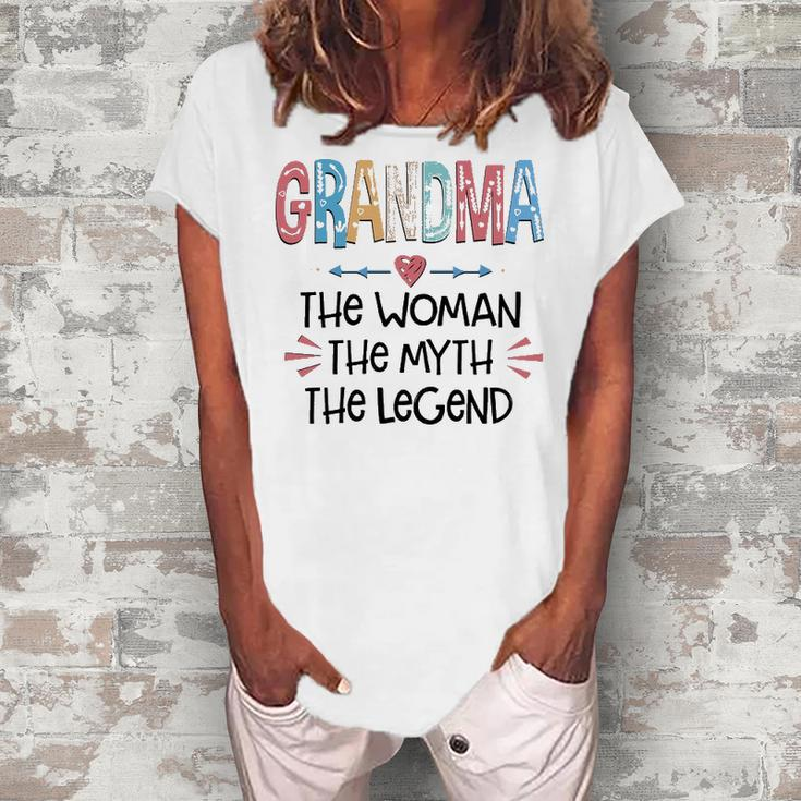 Grandma Grandma The Woman The Myth The Legend Women's Loosen T-shirt