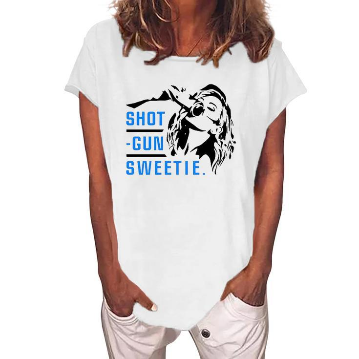 Kyle Larson’S Wife Shotgun Sweetie Women's Loosen T-Shirt