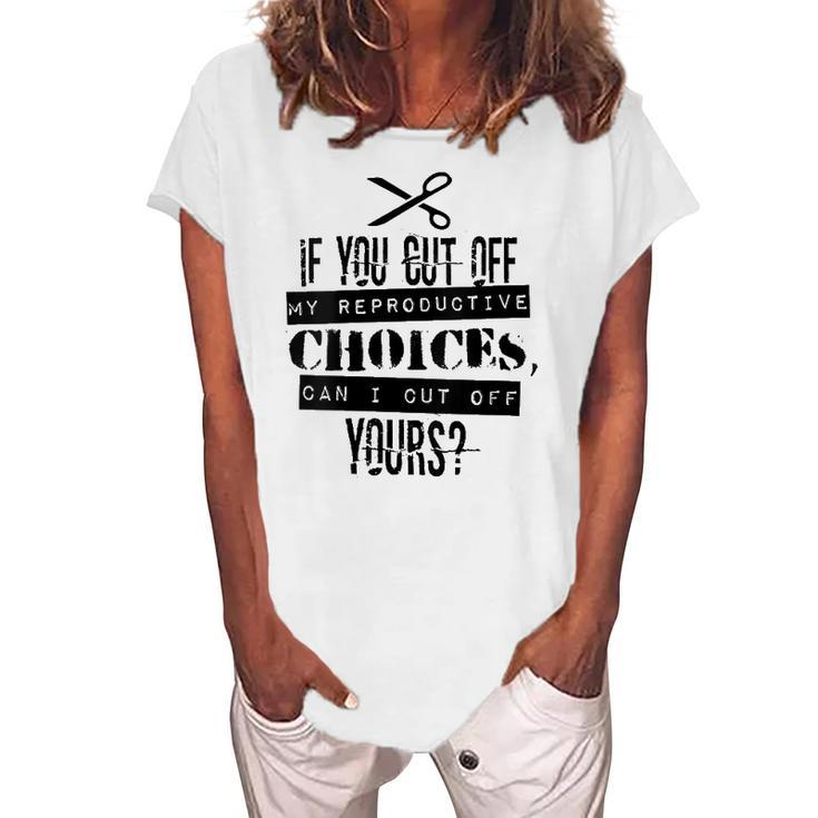 Womens Pro Choice Cut Protest Women's Loosen T-Shirt