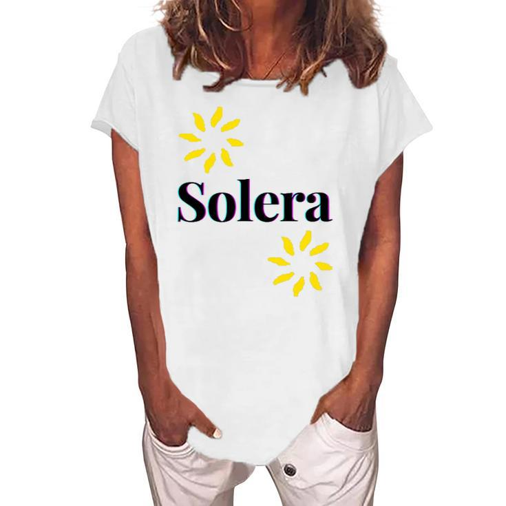 Solera Wine Drinking Spanish Sherry Women's Loosen T-Shirt