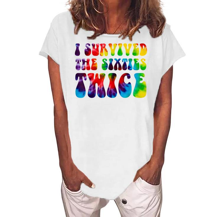 I Survived The Sixties Twice Birthday 60S Women's Loosen T-shirt