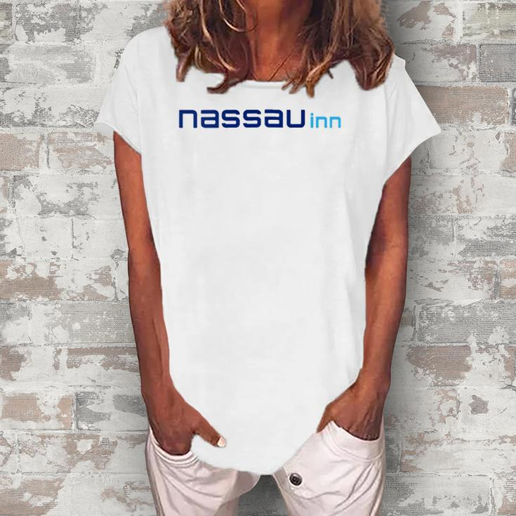 Womens Meet Me At The Nassau Inn Wildwood Crest New Jersey  Women's Loosen Crew Neck Short Sleeve T-Shirt