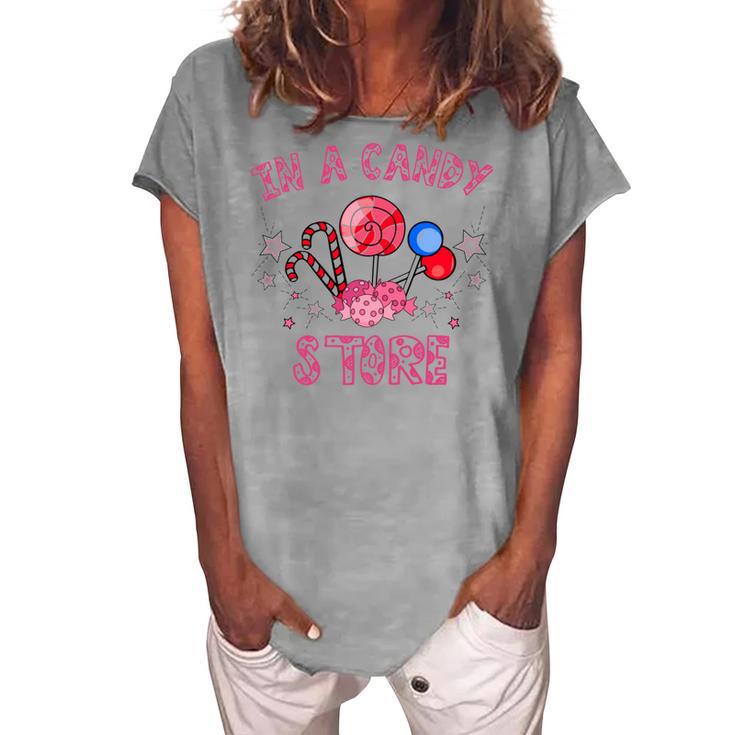 Kid In A Candy Store 35 Trending Shirt Women's Loosen Crew Neck Short Sleeve T-Shirt