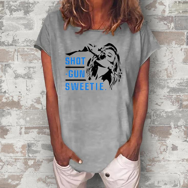 Kyle Larson’S Wife Shotgun Sweetie Women's Loosen T-Shirt