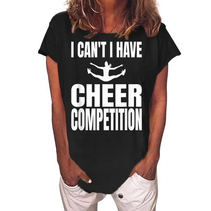 Cheer Competition Cheerleading Cheerleader Stuff  V2 Women's Loosen Crew Neck Short Sleeve T-Shirt
