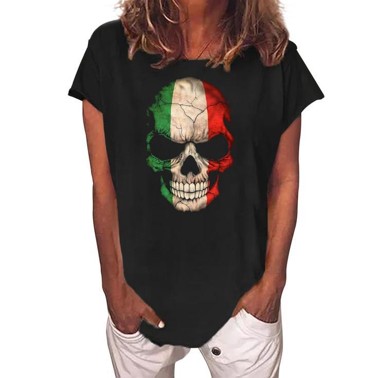 Italy  Italian Clothes Italy S For Women Italy Women's Loosen Crew Neck Short Sleeve T-Shirt