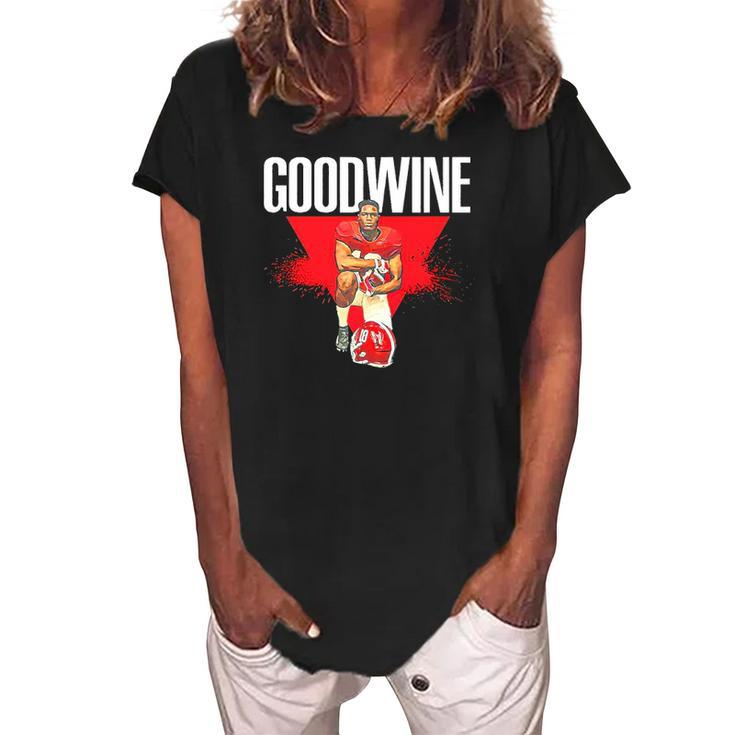 Monkell Goodwine Alabama Football Splash Women's Loosen Crew Neck Short Sleeve T-Shirt