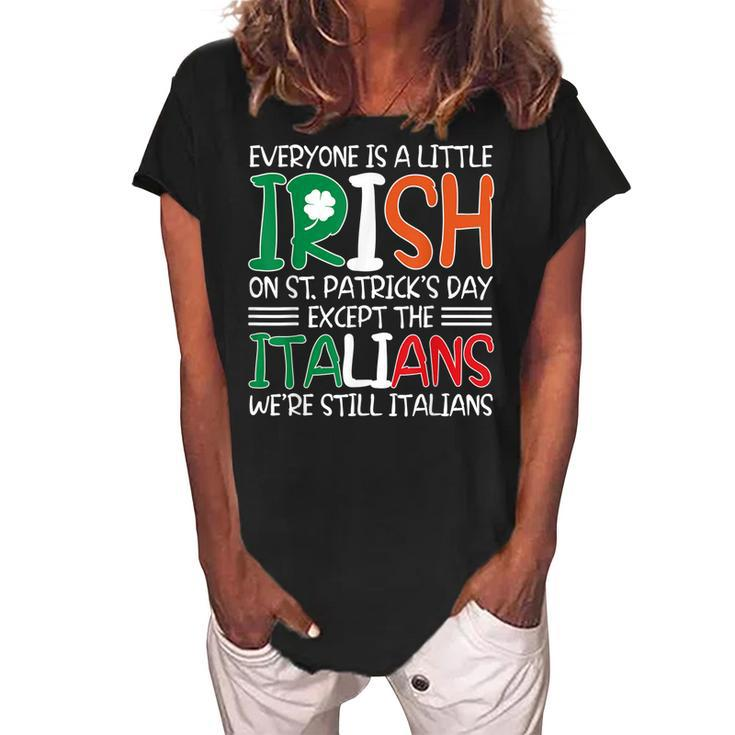Patricks St Pattys Day Sarcastic Italian Irish Mens Kids  Women's Loosen Crew Neck Short Sleeve T-Shirt