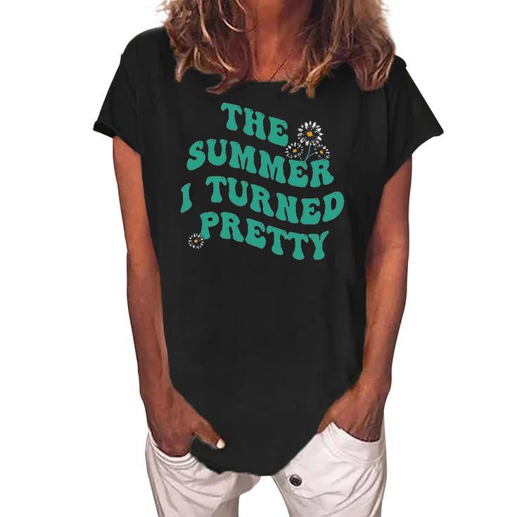The Summer I Turned Pretty  Women's Loosen Crew Neck Short Sleeve T-Shirt