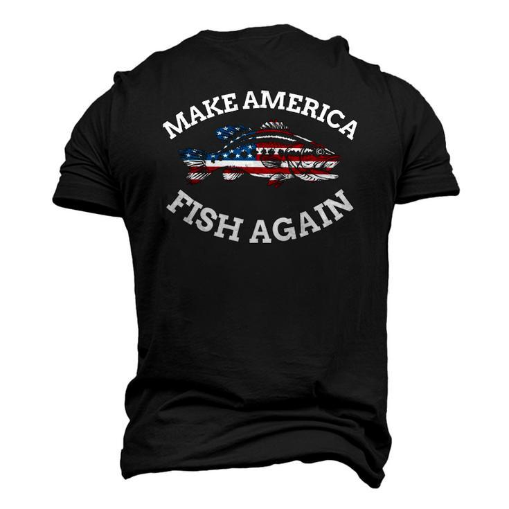4Th Of July Fishing American Flag Make America Fish Again Men's 3D