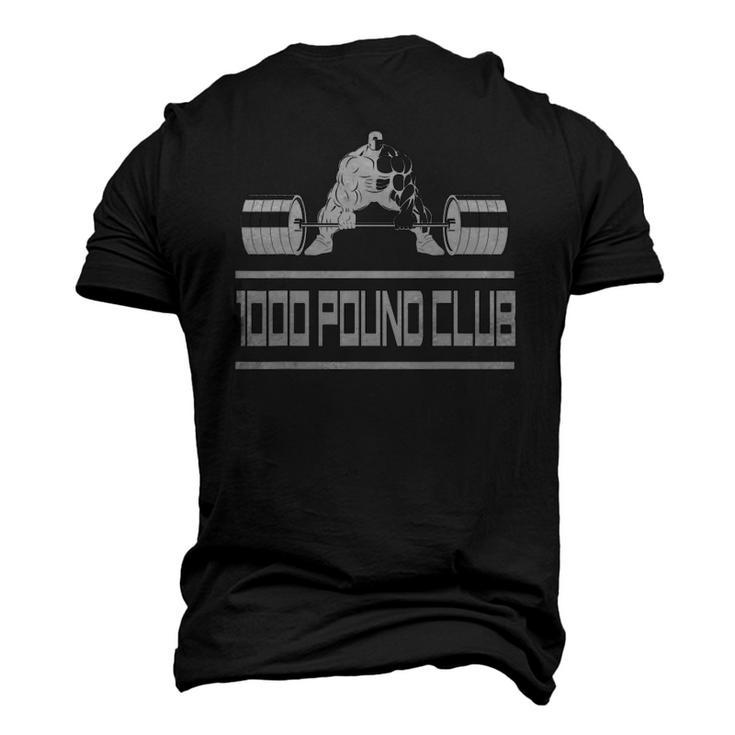 1000 Pound Club Gym & Powerlifting Men's 3D T-Shirt Back Print