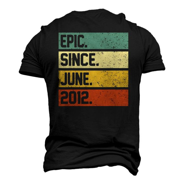 10Th Birthday 10 Years Old Epic Since June 2012 Vintage Men's 3D T-Shirt Back Print