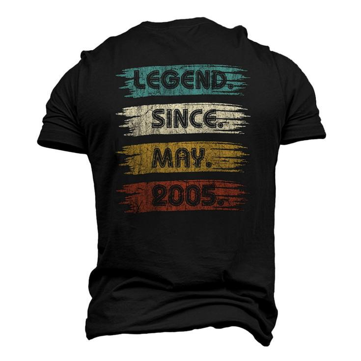 17 Years Old Legend Since May 2005 17Th Birthday Men's 3D T-Shirt Back Print