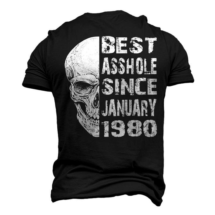 1980 January Birthday V2 Men's 3D T-shirt Back Print