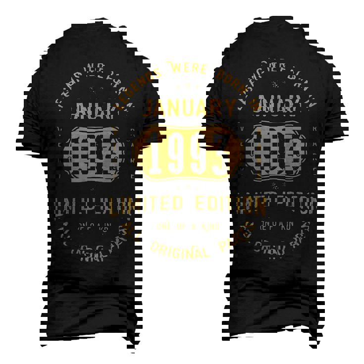 1993 January Birthday 1993 January Limited Edition Men's 3D T-shirt Back Print