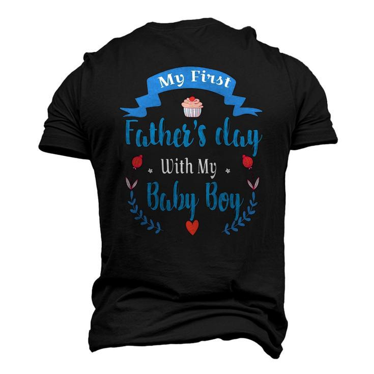 Mens My 1St Fathers Day Baby Boy Outfit New Daddy First Time Dad Men's 3D T-Shirt Back Print