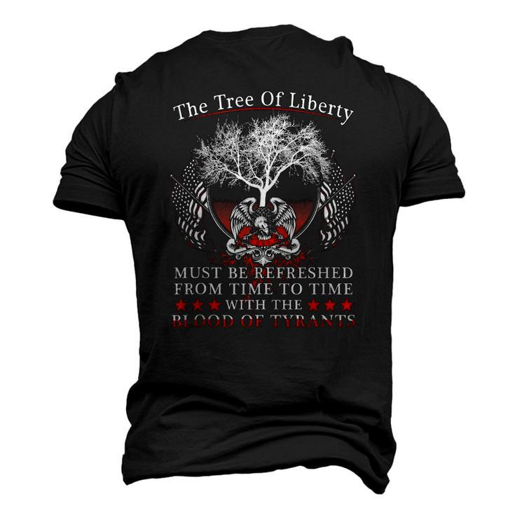 2Nd Amendment Gun Rights Tree Of Liberty Blood Of Tyrants Men's 3D T-Shirt Back Print